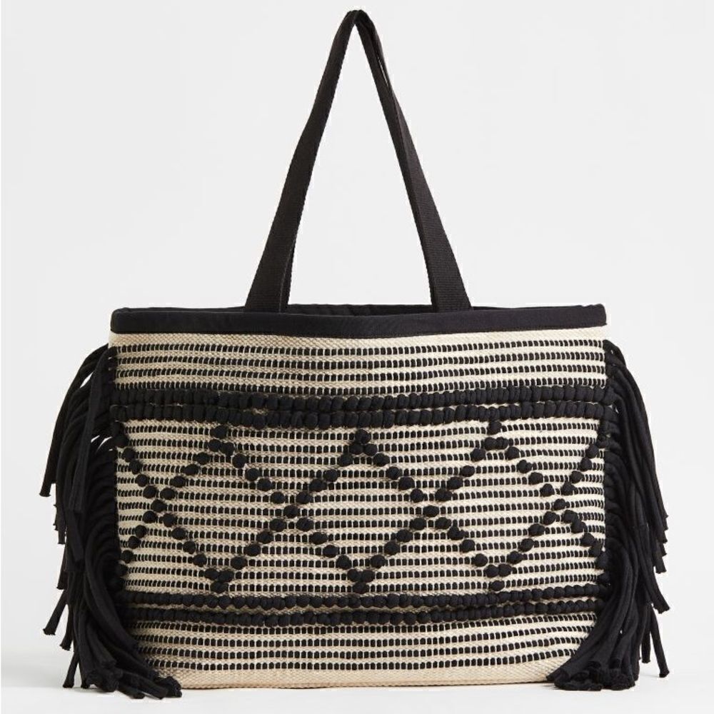 H&M Jacquard Weave Shopper